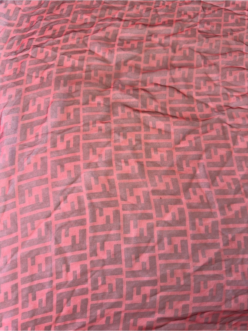 FF monogram scarf (no tag) Logo Sheer Silk Scarf - Picture 2 of 5